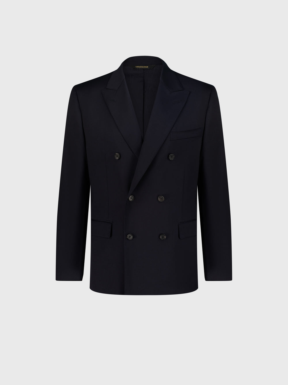 بدلة رسمية من الصوف البكر الرسمي - أزرق كحلي