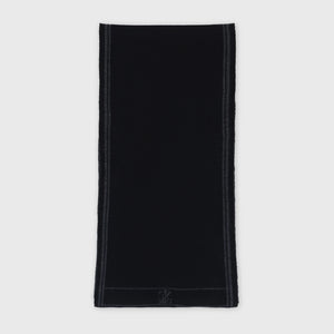 وشاح من الصوف والحرير - أسود