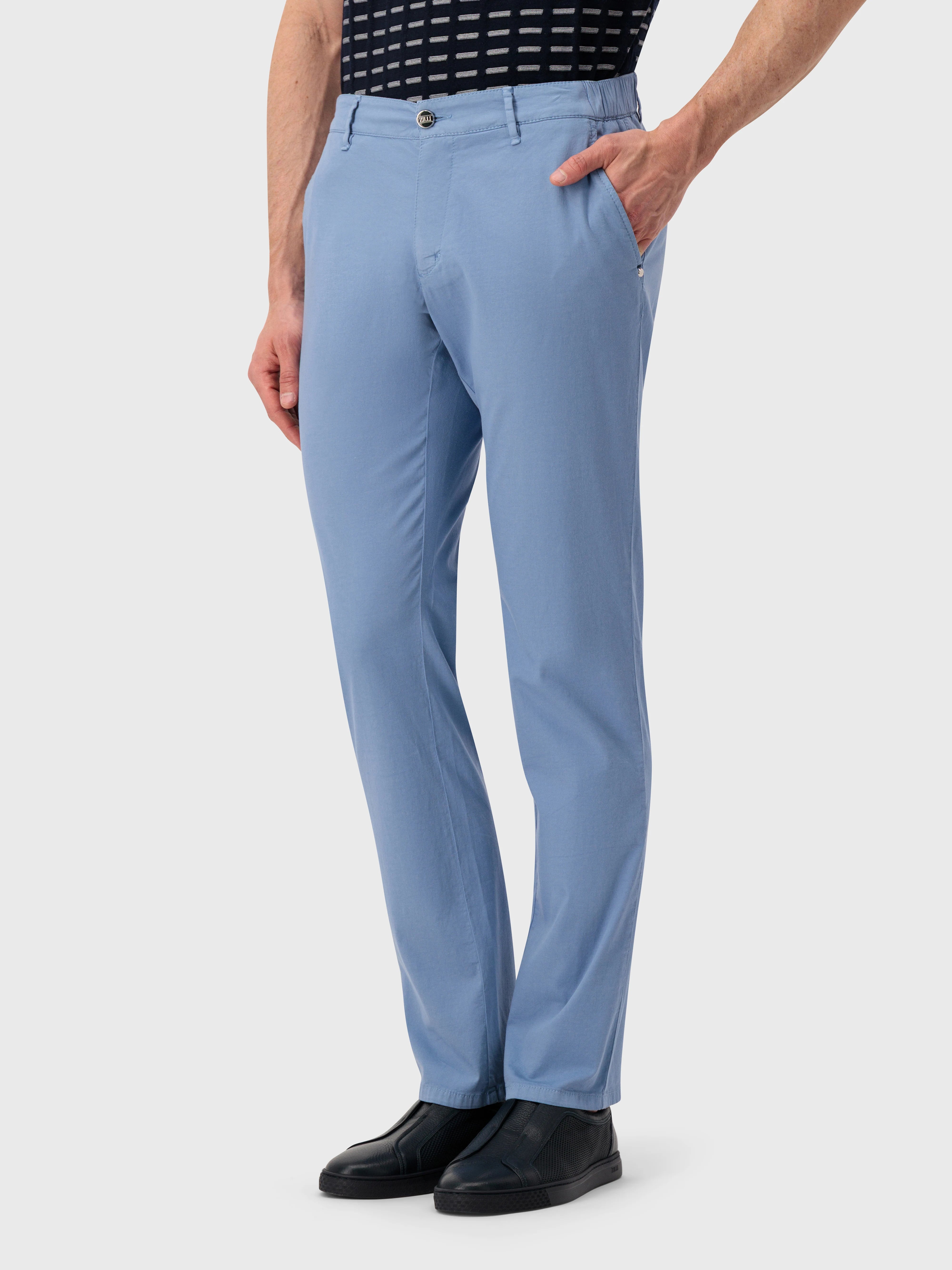 بنطلون بقصة ضيقة - أزرق سماوي