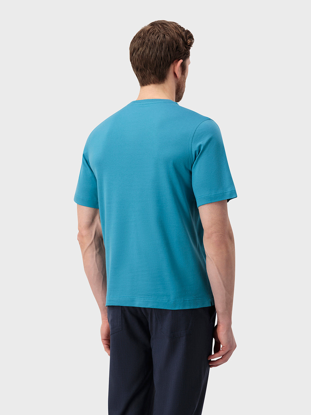 قميص زيللي "الأسد الكبير" القطني المطرز بتطريز "الأسد الكبير" - طاووس