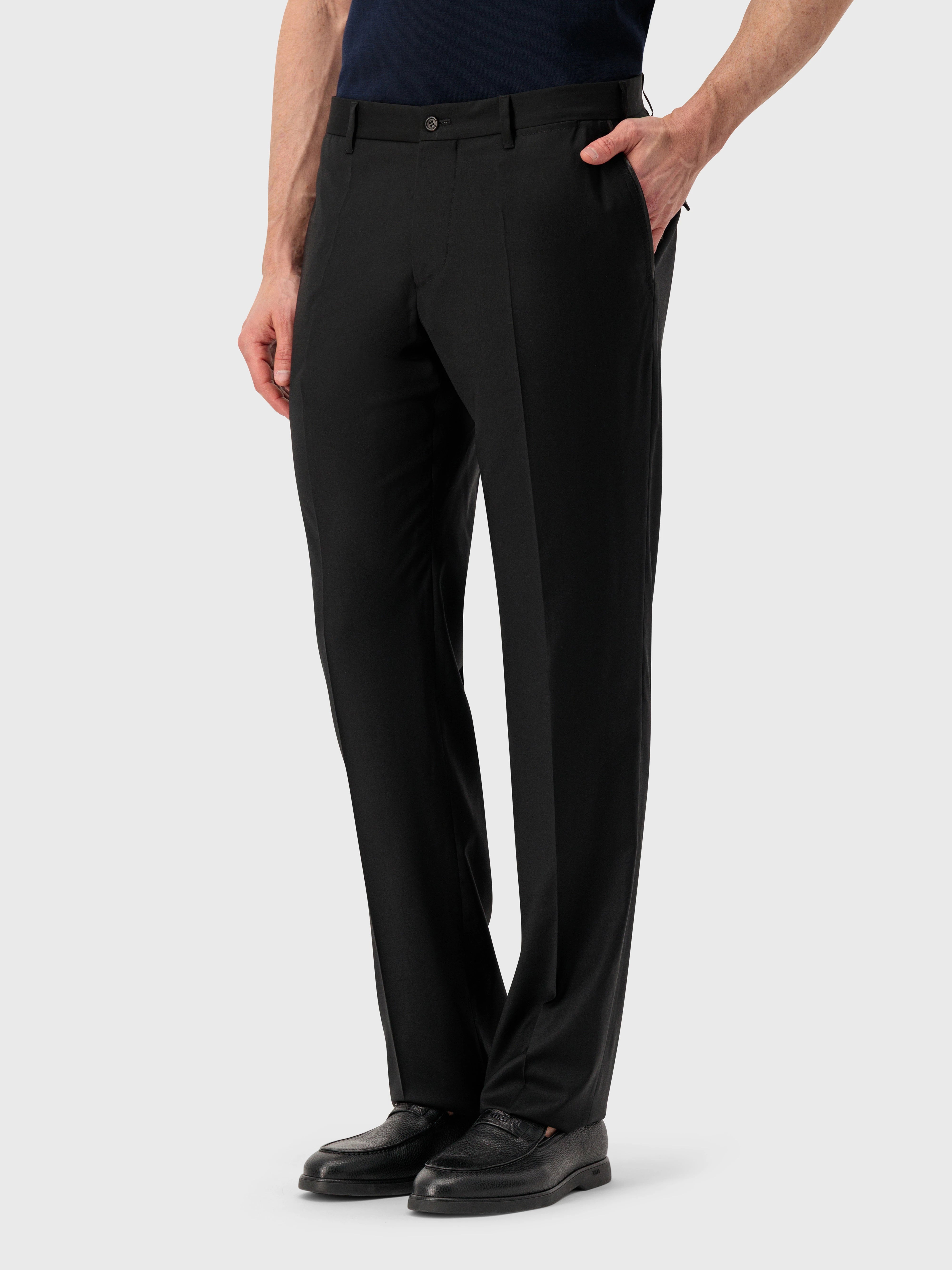 بنطلون صوف - أسود