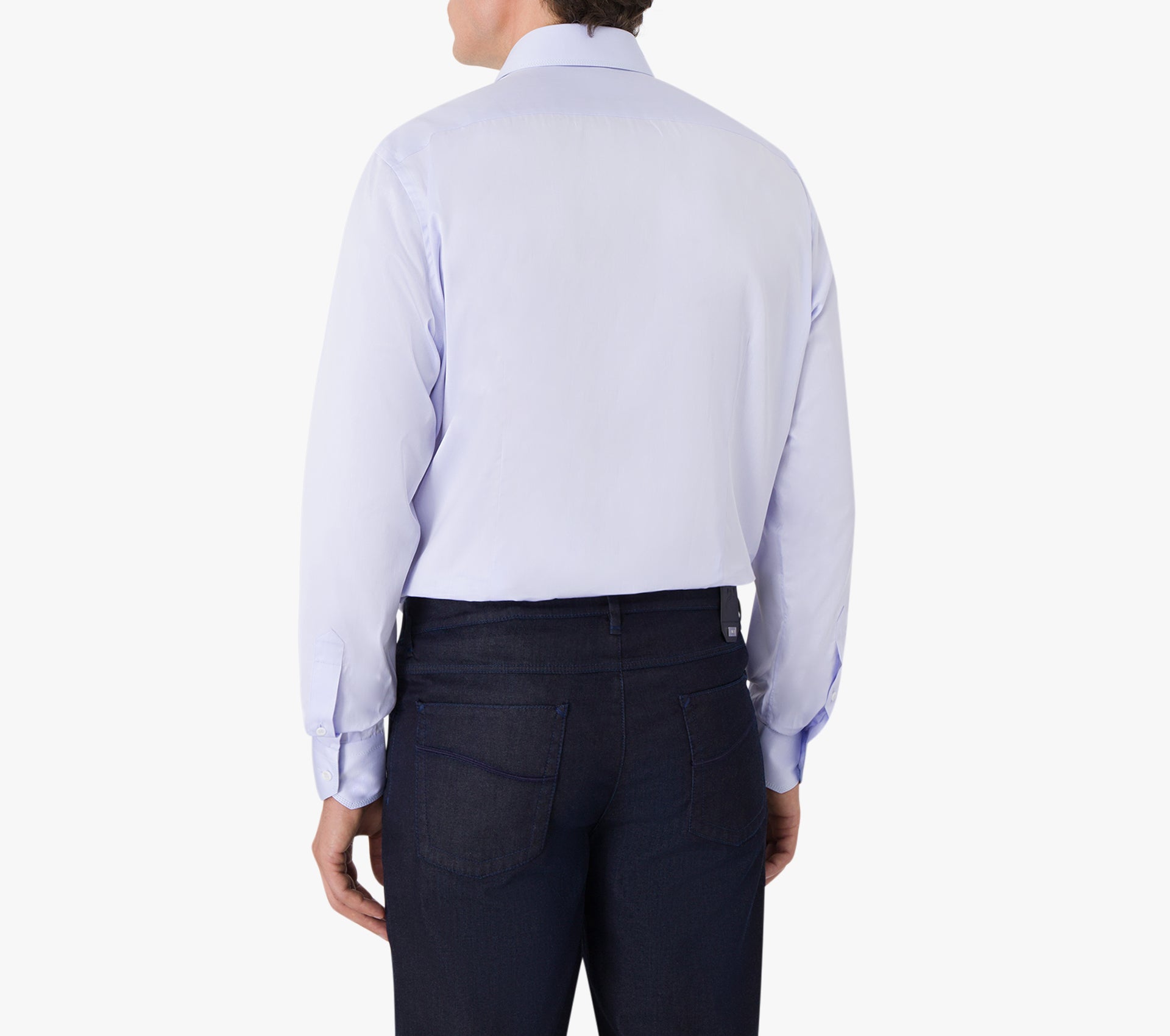 قميص بأكمام طويلة بخياطة ثلاثية