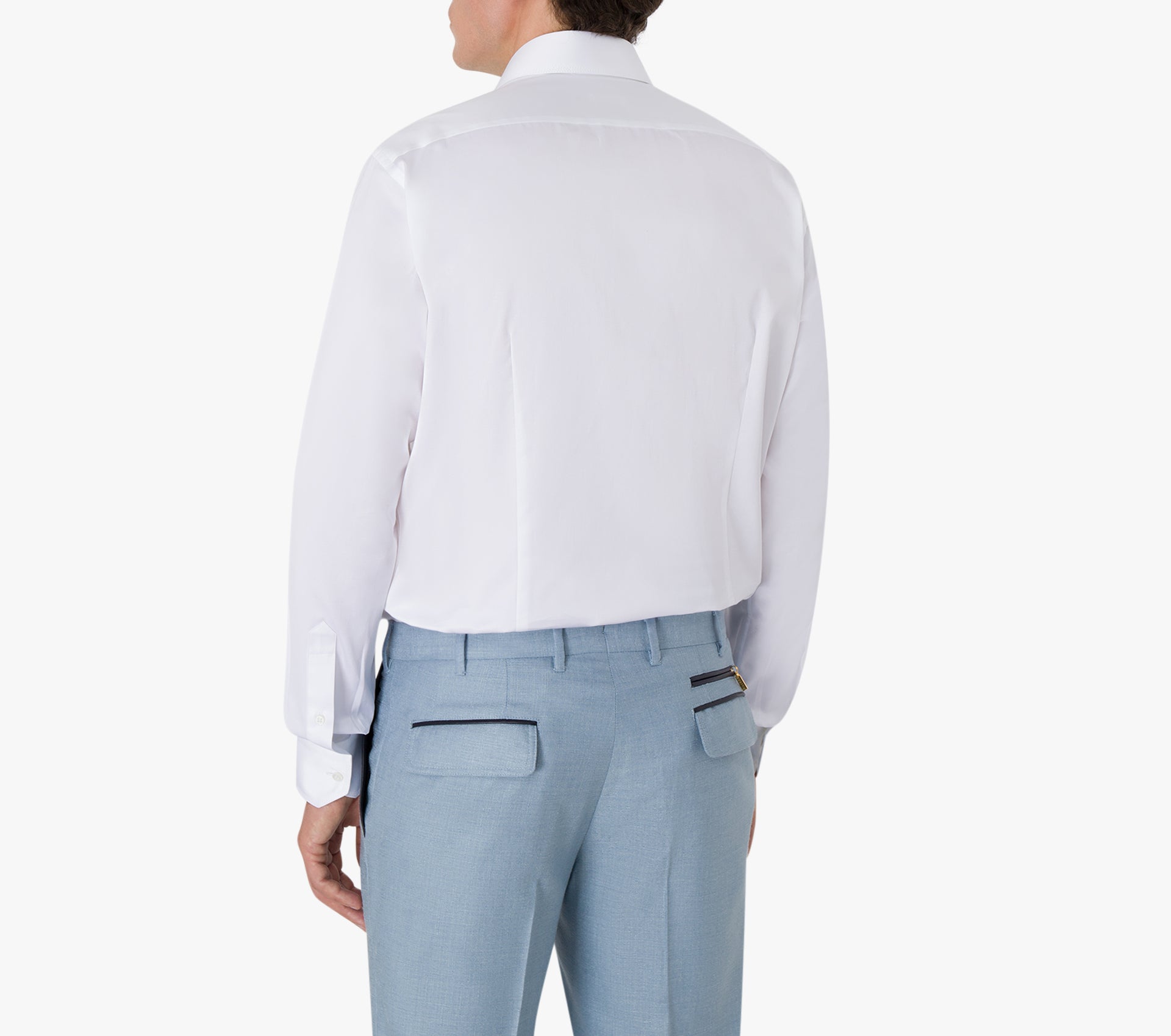 قميص بأكمام طويلة بخياطة ثلاثية