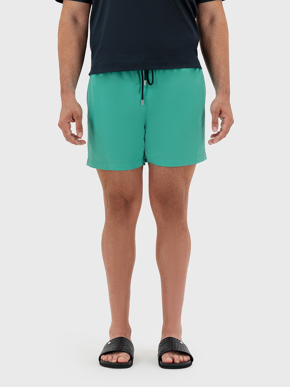 شورت سباحة أحادي اللون - أخضر