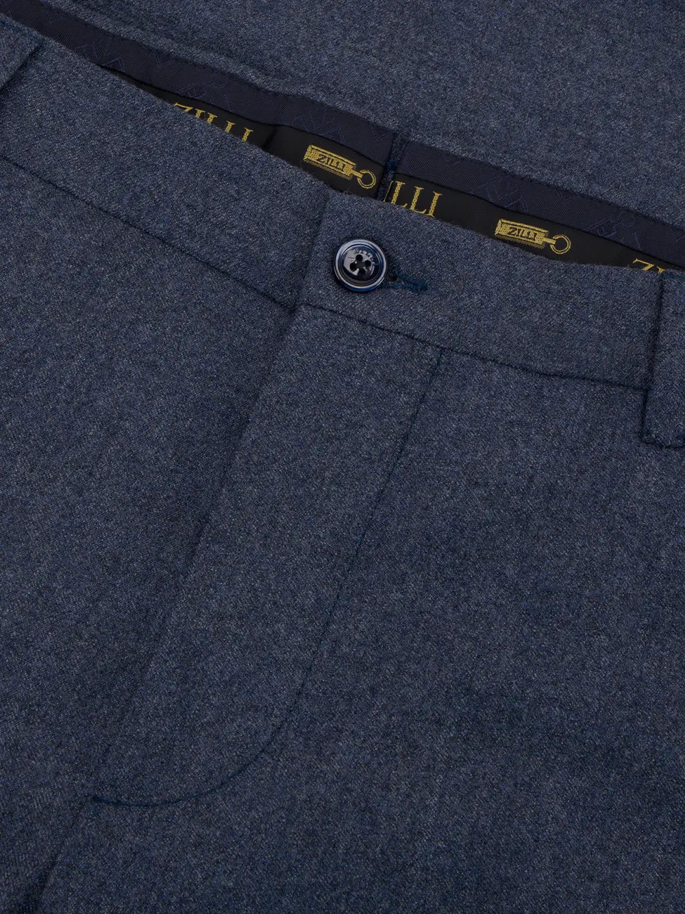 Trousers with Leather Details