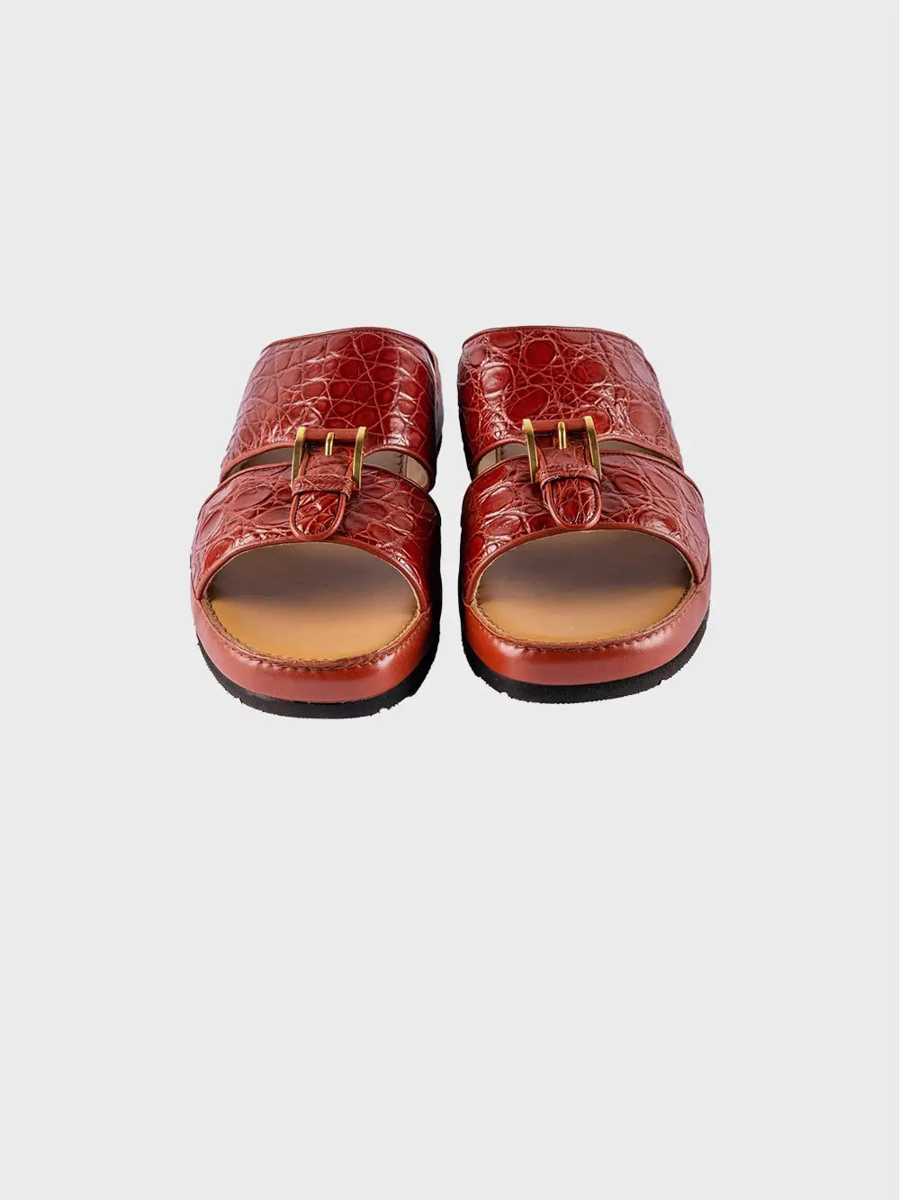 Sandals Arabic style in caiman leather