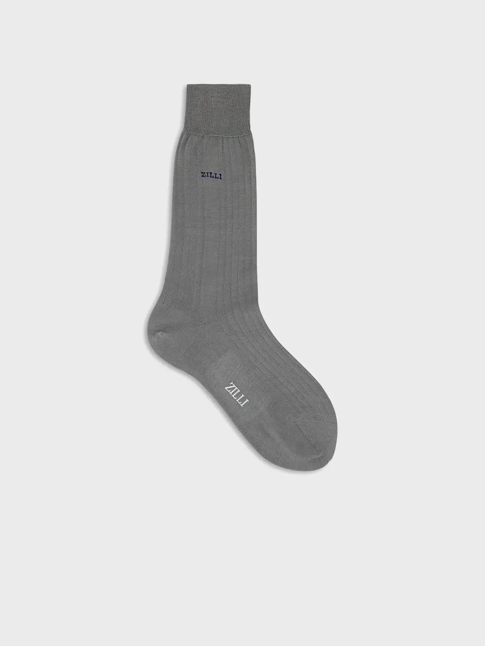 Zilli Cotton Ribbed Mid-Calf Socks
