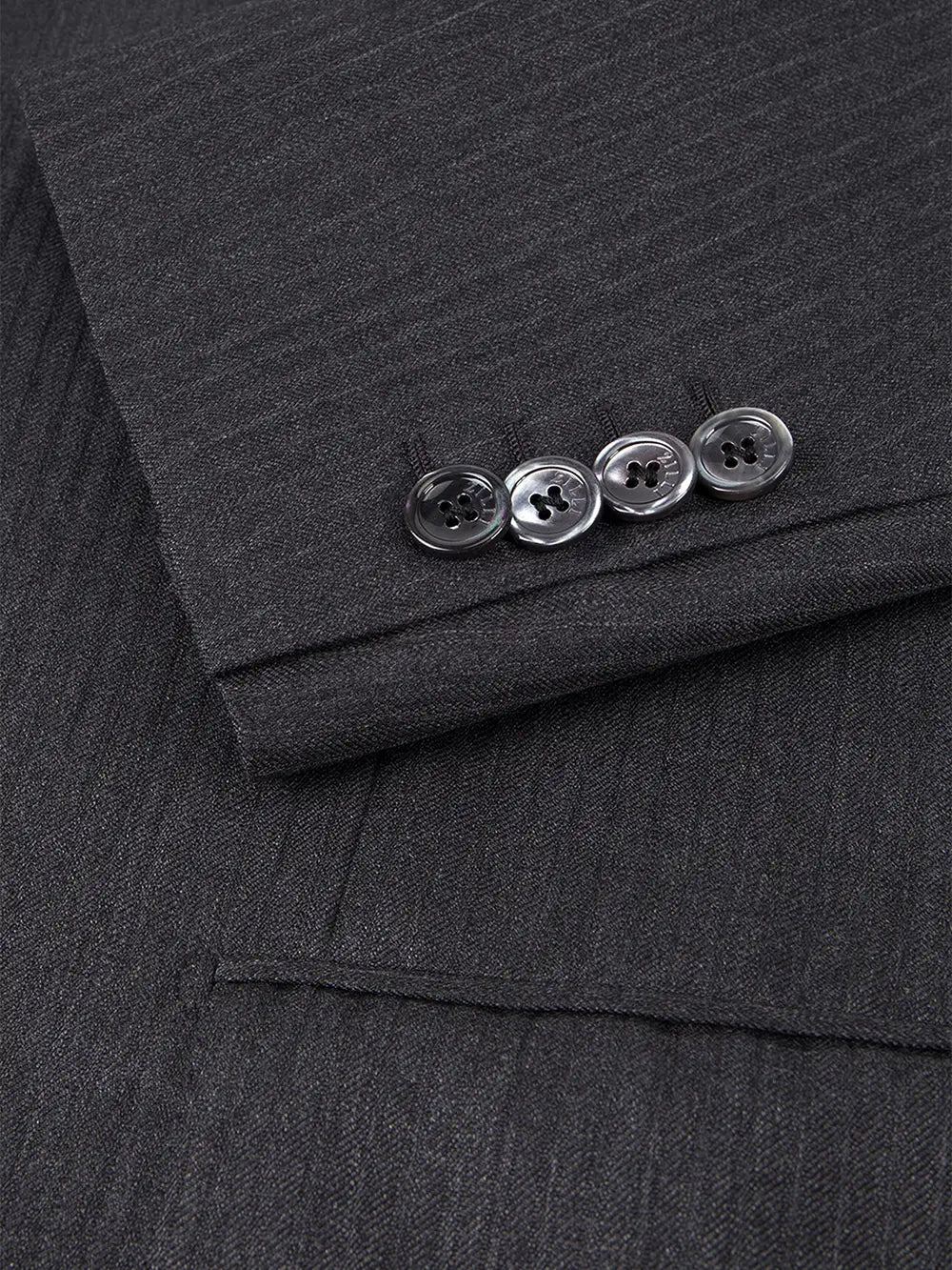 Zilli Two-Button Jacket Suit in Dark Grey