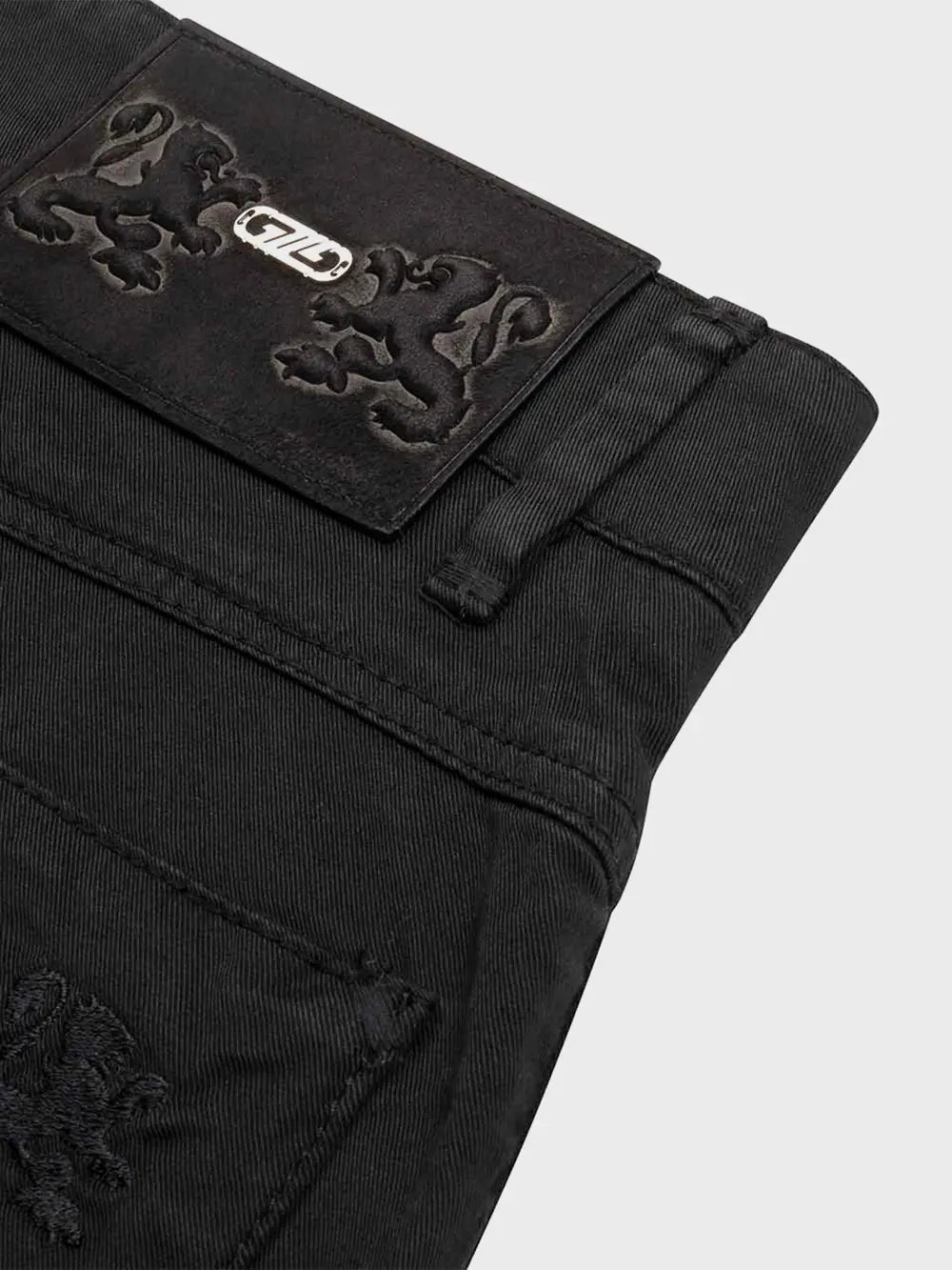 Zilli Regular Fit Bermuda Shorts with Embossed Calfskin Patch