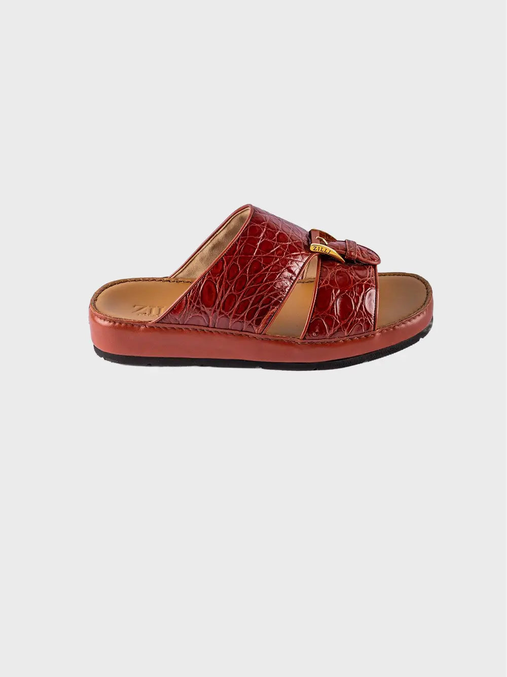 Sandals Arabic style in caiman leather