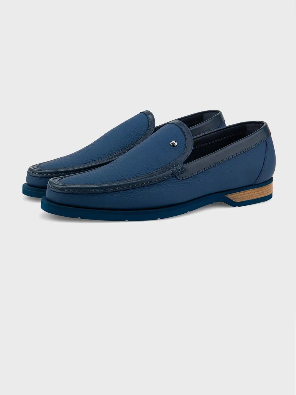 Deerskin Slip-Ons with Palladium-Finish Brass Rivet
