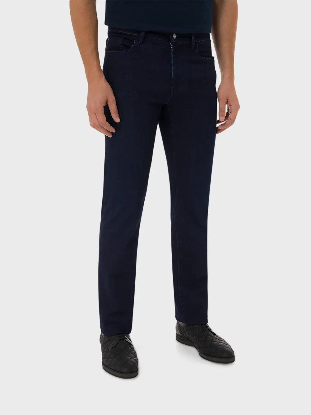 Zilli Regular Fit Jeans - Iconic Lion Embroidery