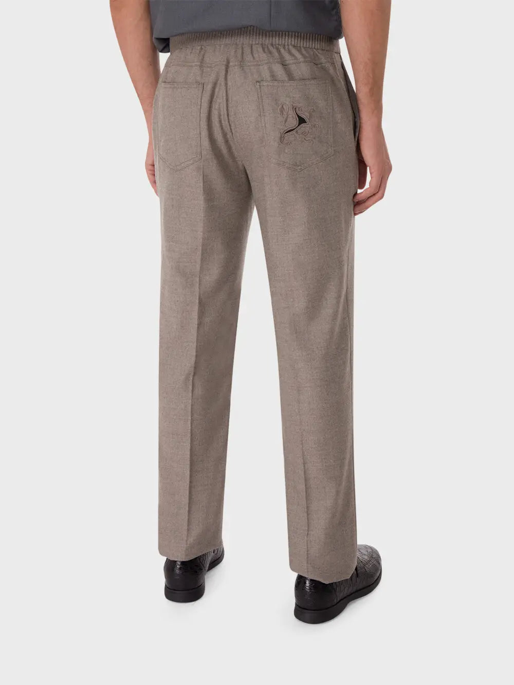 Trousers with Elastic Waistband
