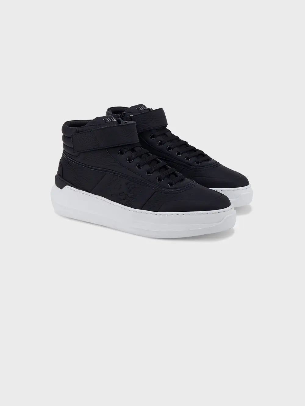 Embossed Lion High Sneakers