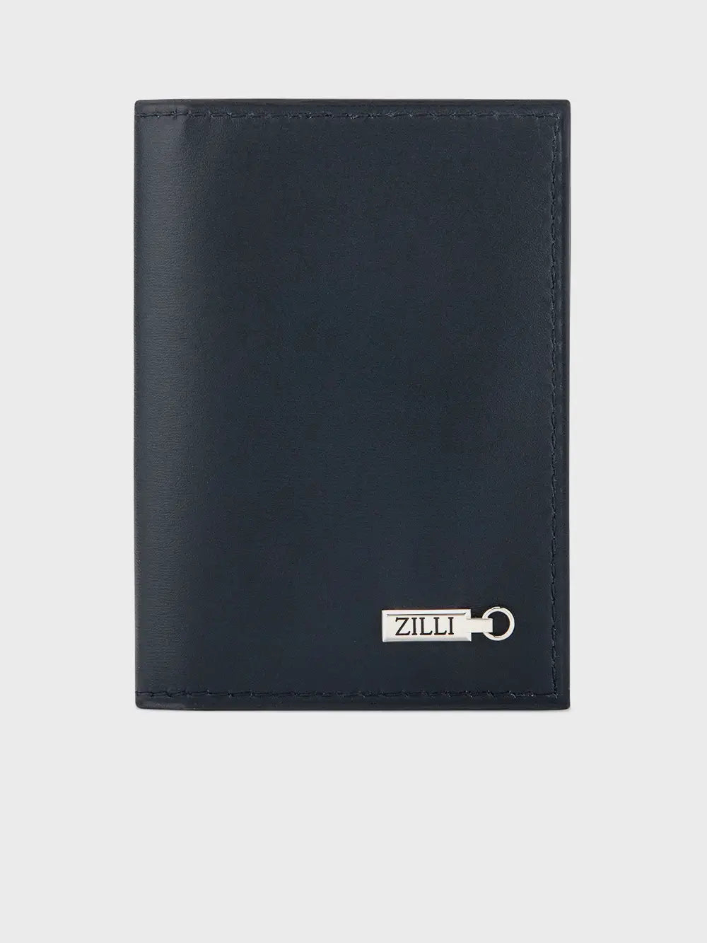 Folding Card Holder with Silver Ingot Metal Piece