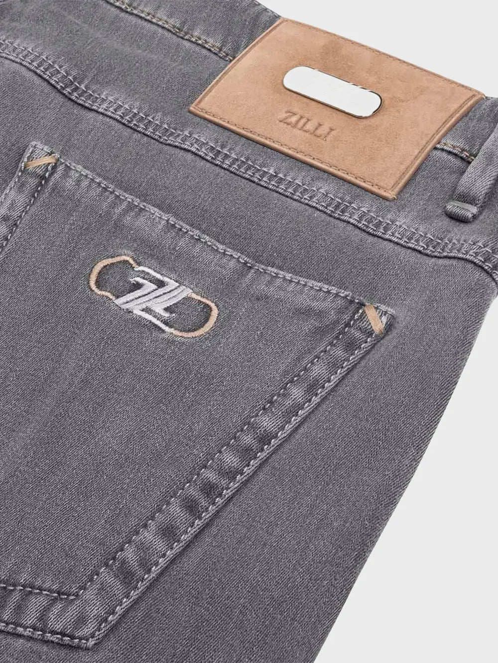 Zilli Slim Fit Jeans with ZILLI Retro Plaque