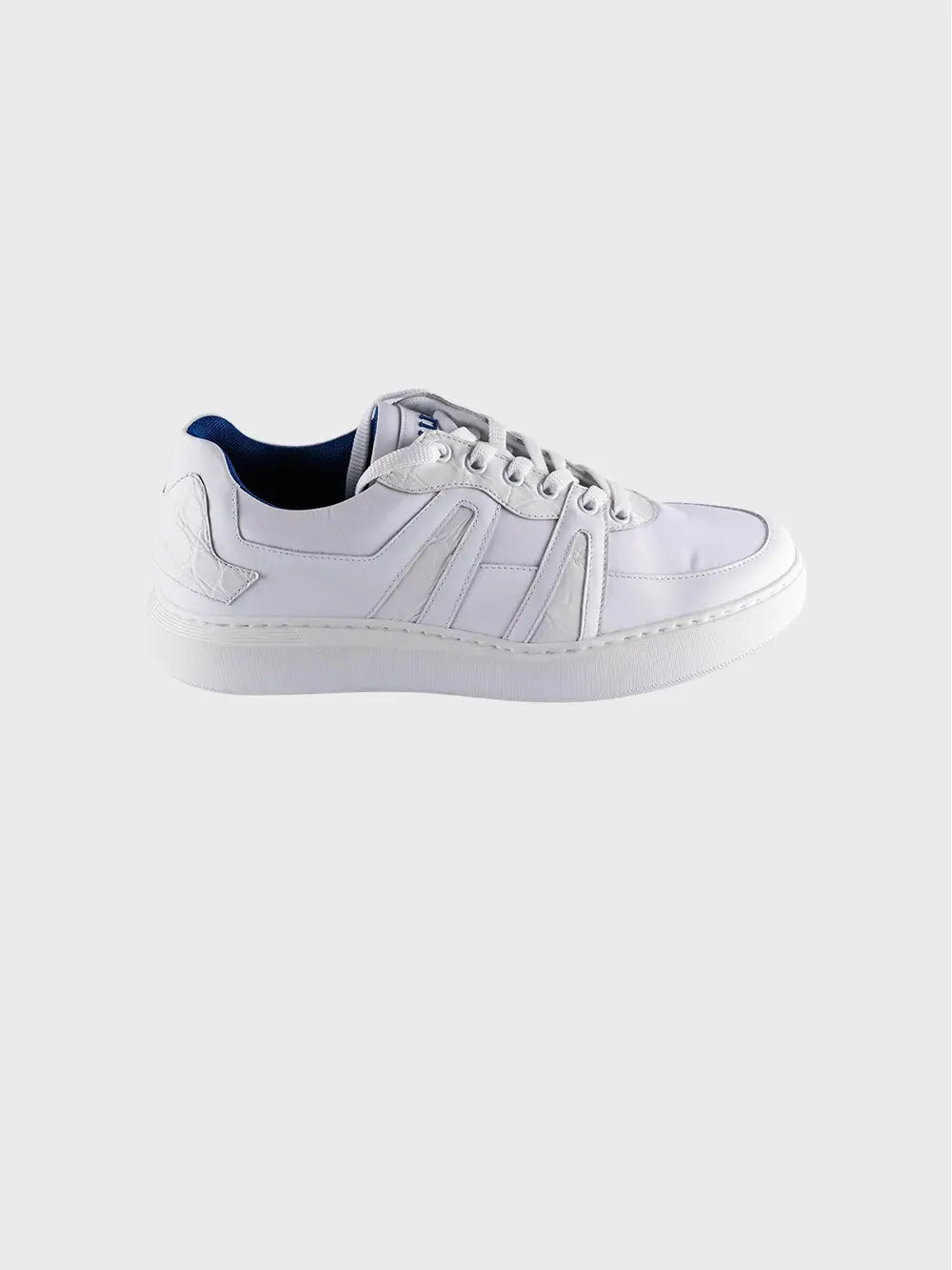 Sneakers from Sport line fabric with crocodile trim