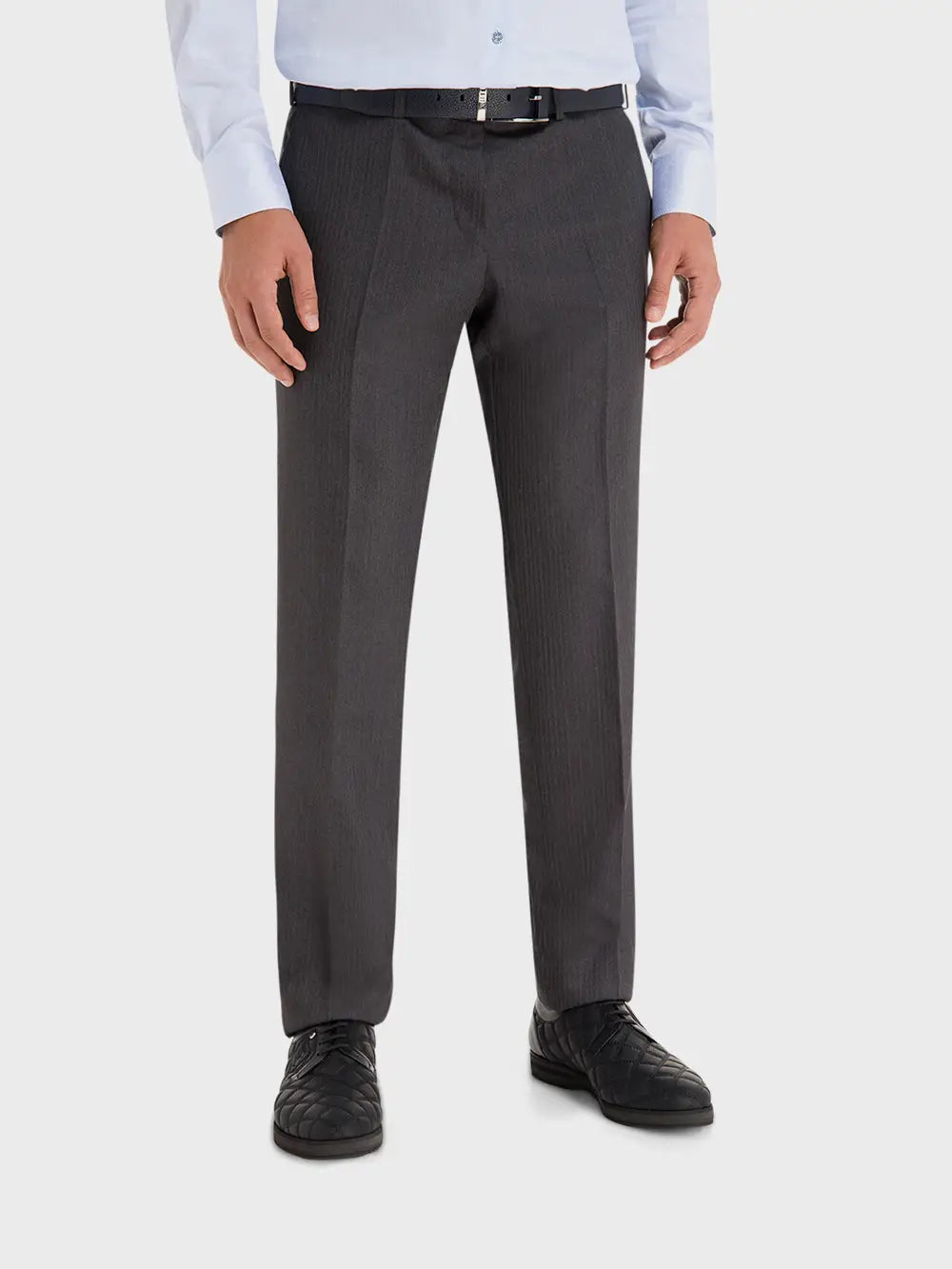 Zilli Two-Button Jacket Suit in Dark Grey
