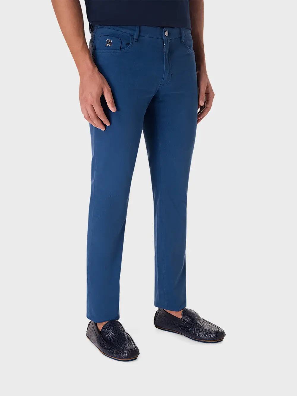 Slim Fit Jeans with Art Express Knot Embroidery