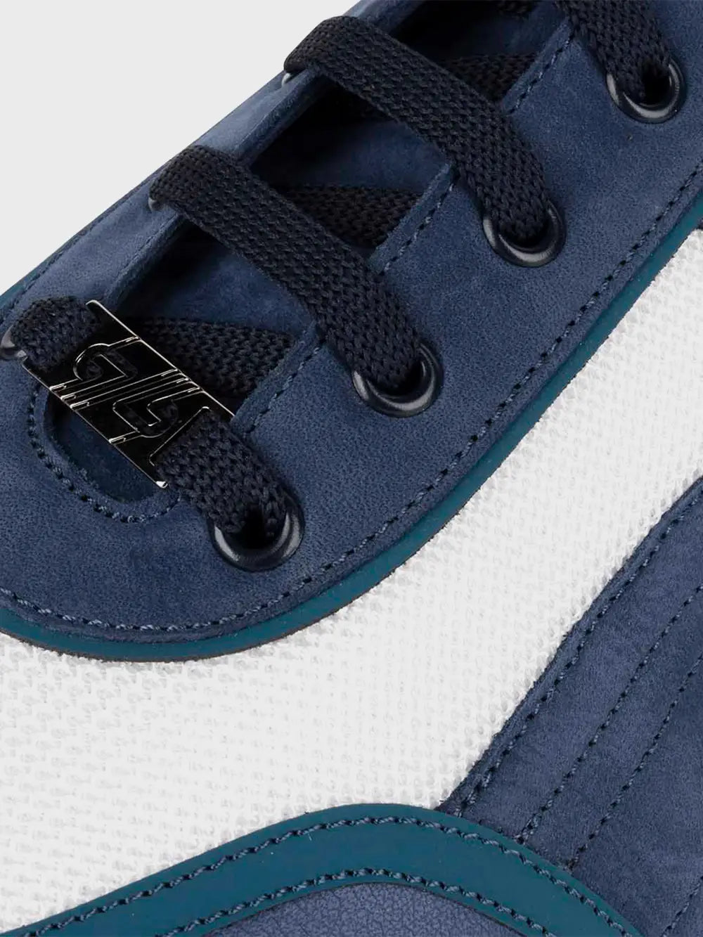 Zilli Calfskin Blue Sneakers