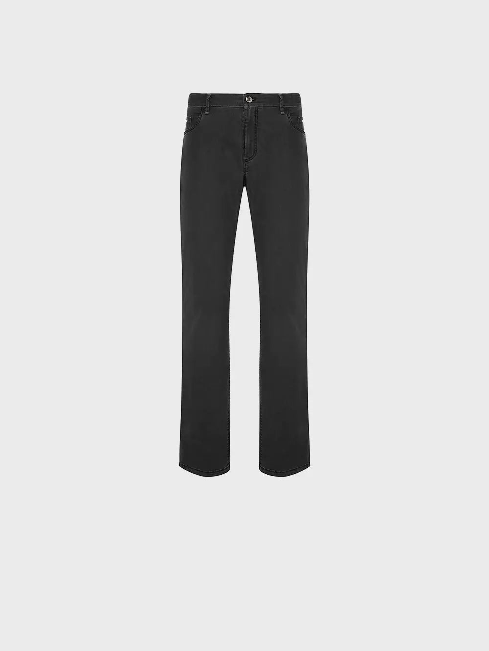 Zilli Regular Fit Jeans with Velvet Calfskin Patch