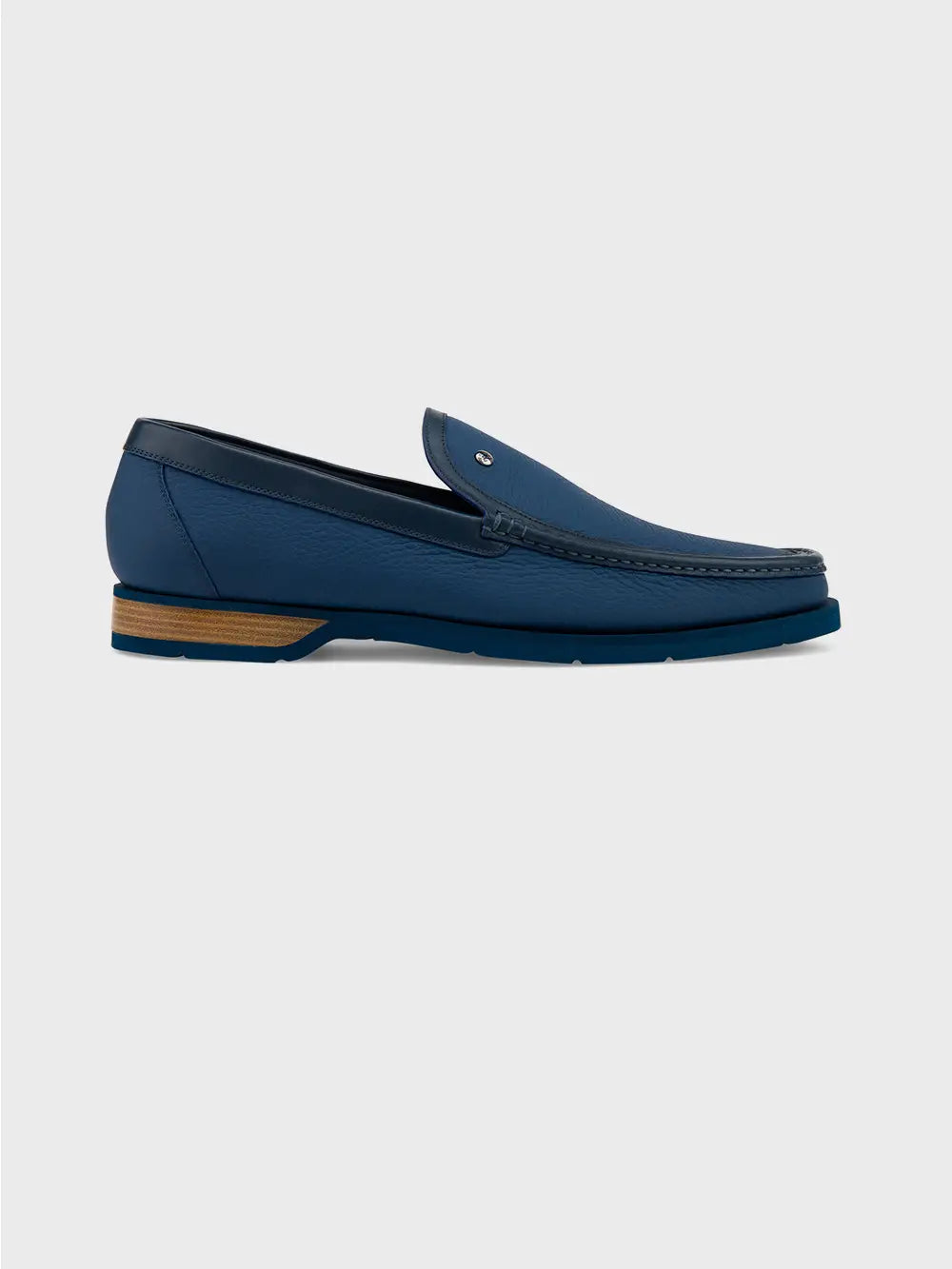 Deerskin Slip-Ons with Palladium-Finish Brass Rivet