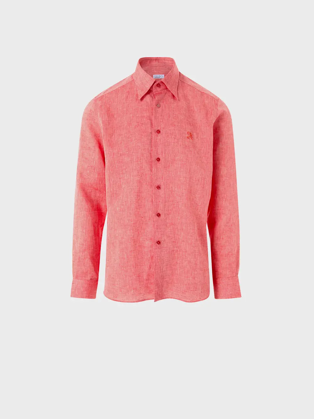 Zilli Linen Shirt with Iconic Griffon Embroidery