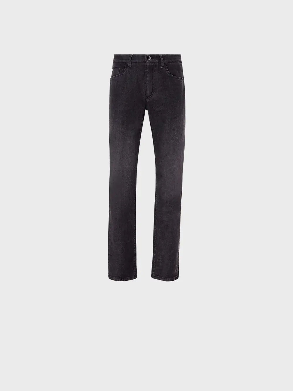 Regular Fit Jeans with Suede Calfskin Patch