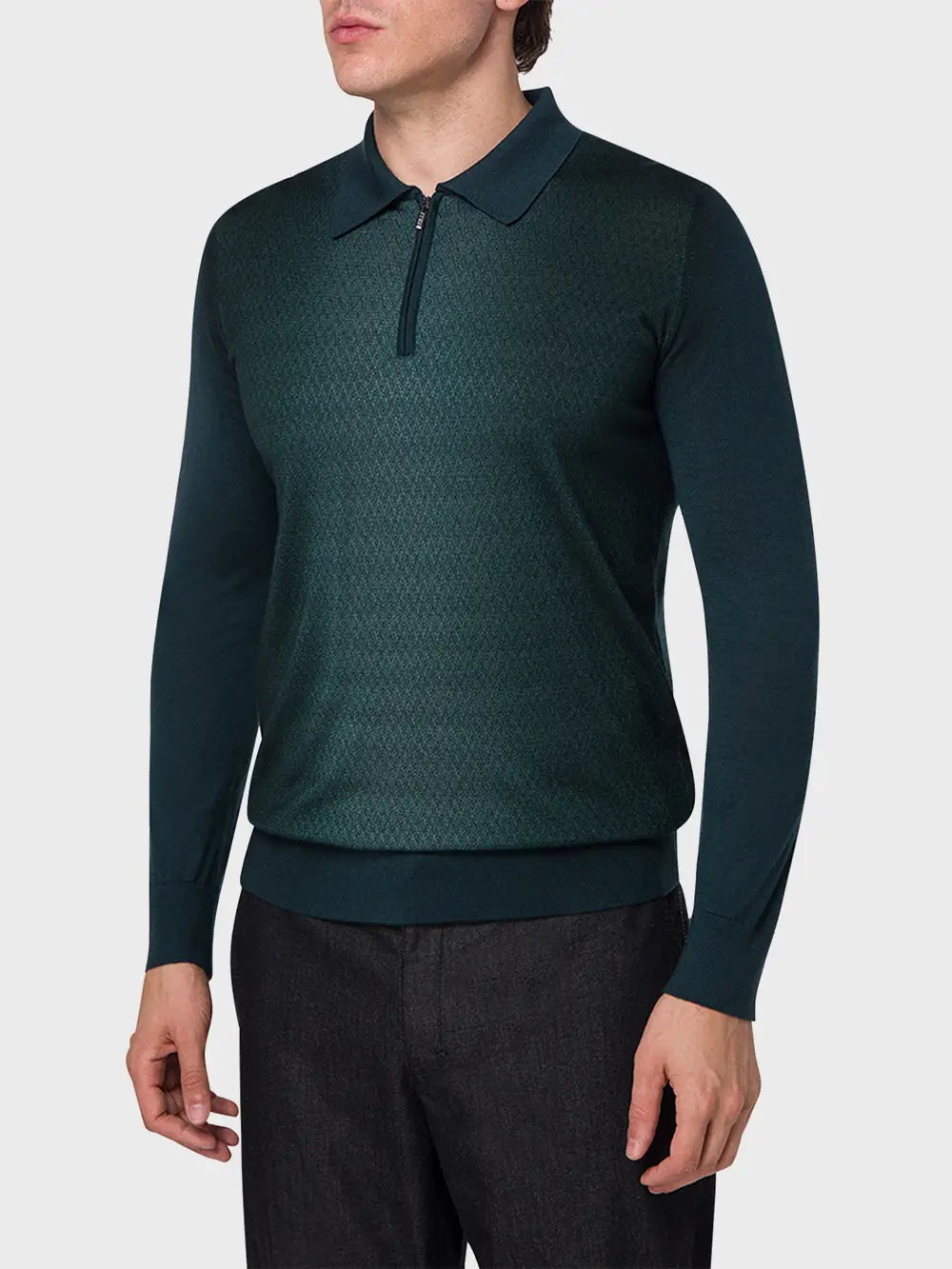 Sweater with Geometric Pattern