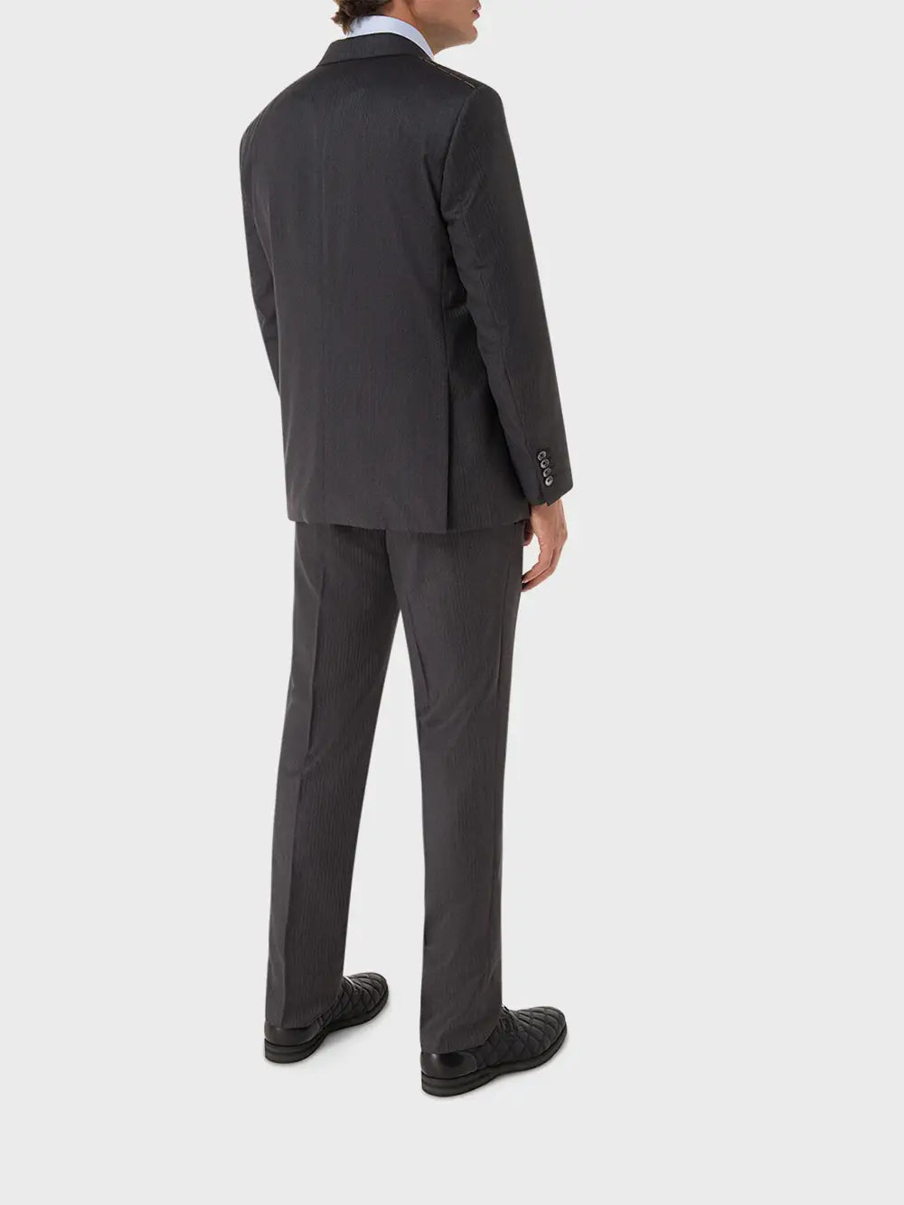Zilli Two-Button Jacket Suit in Dark Grey