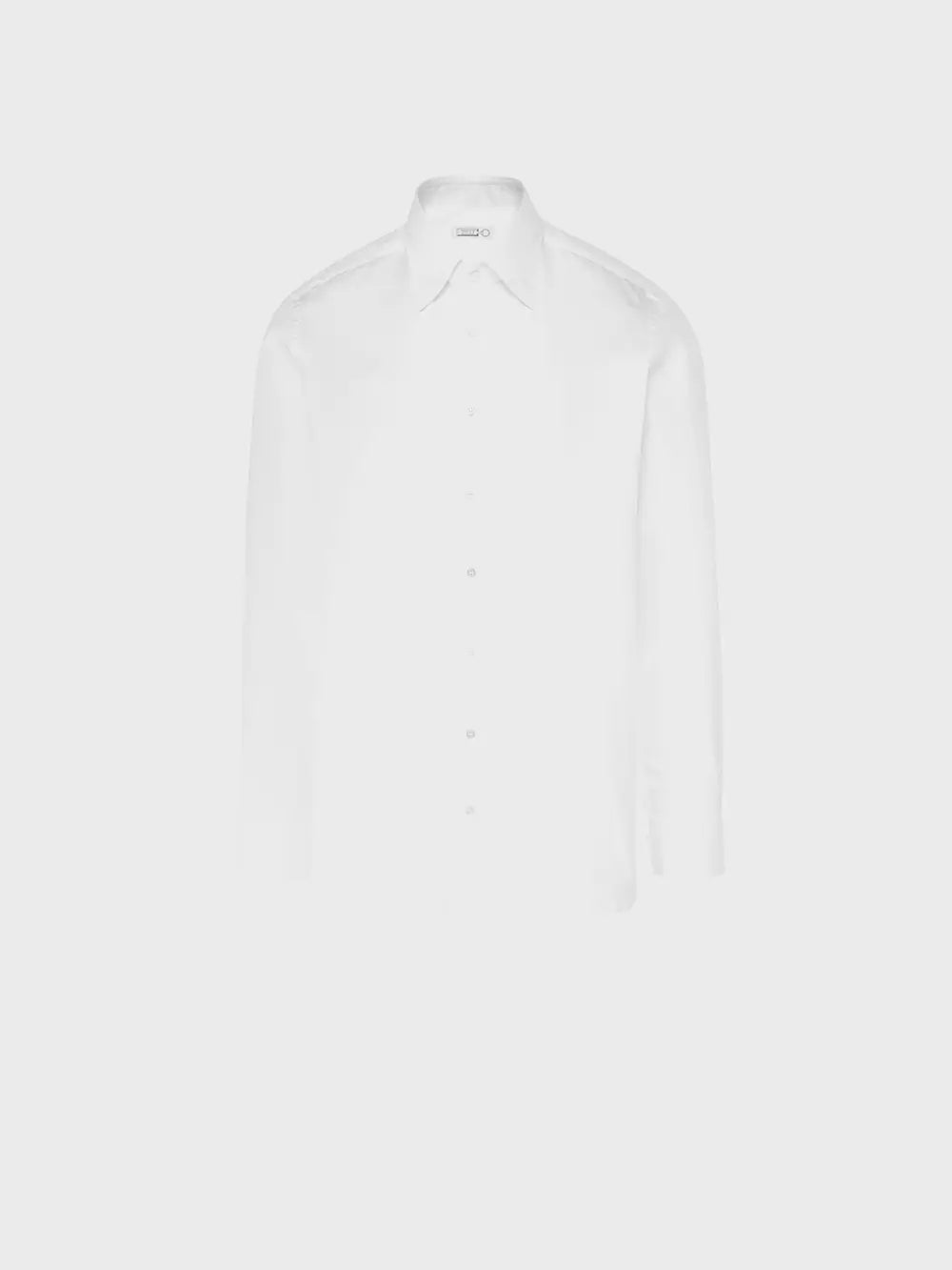 Timeless Shirt in Pure Cotton with Signature Mother-of-Pearl Buttons