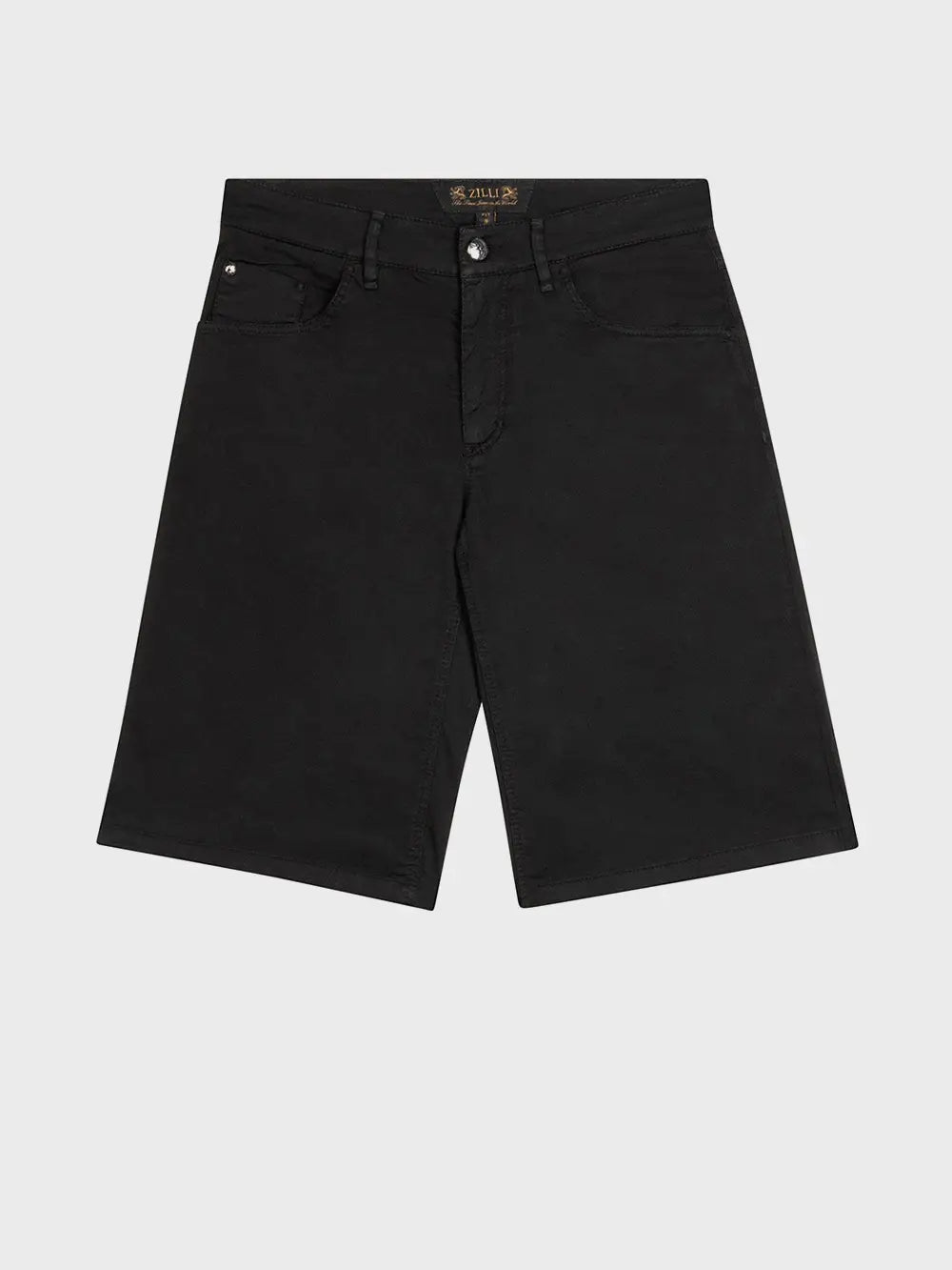Zilli Regular Fit Bermuda Shorts with Embossed Calfskin Patch