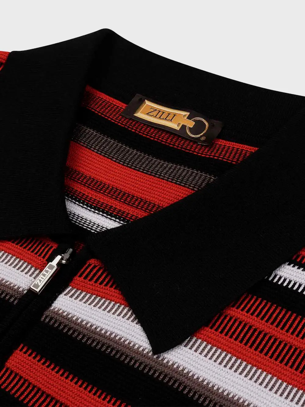 Zilli Silk-Cotton Blend Zipped Polo Shirt