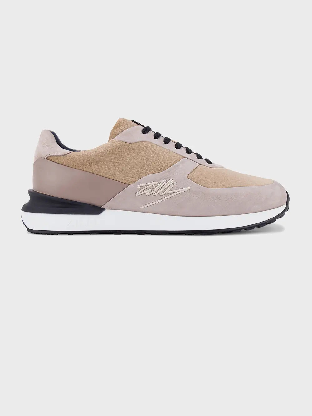 Suede Calfskin Sneakers with ZILLI Signature