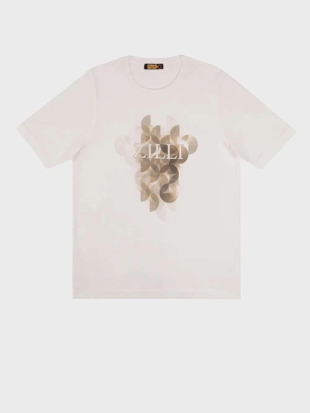 Round neck t-shirt with ZILLI graphic print