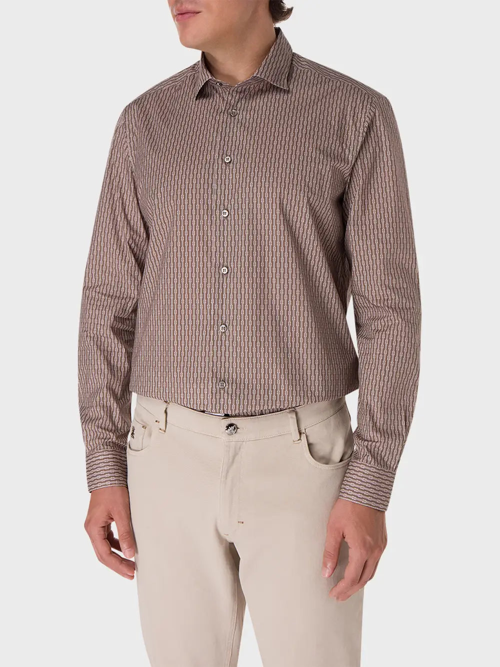 Shirt with Art-Express Knot Pattern