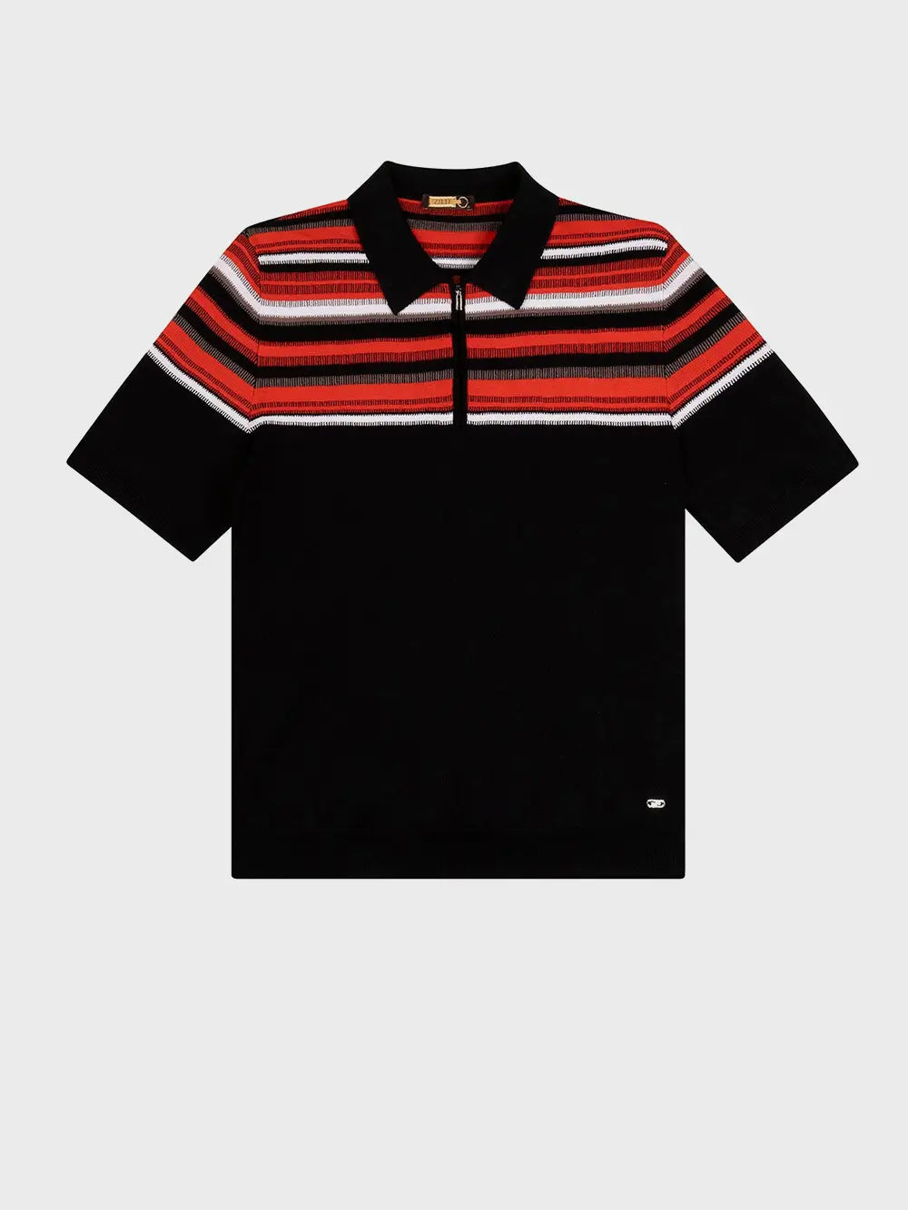 Zilli Silk-Cotton Blend Zipped Polo Shirt