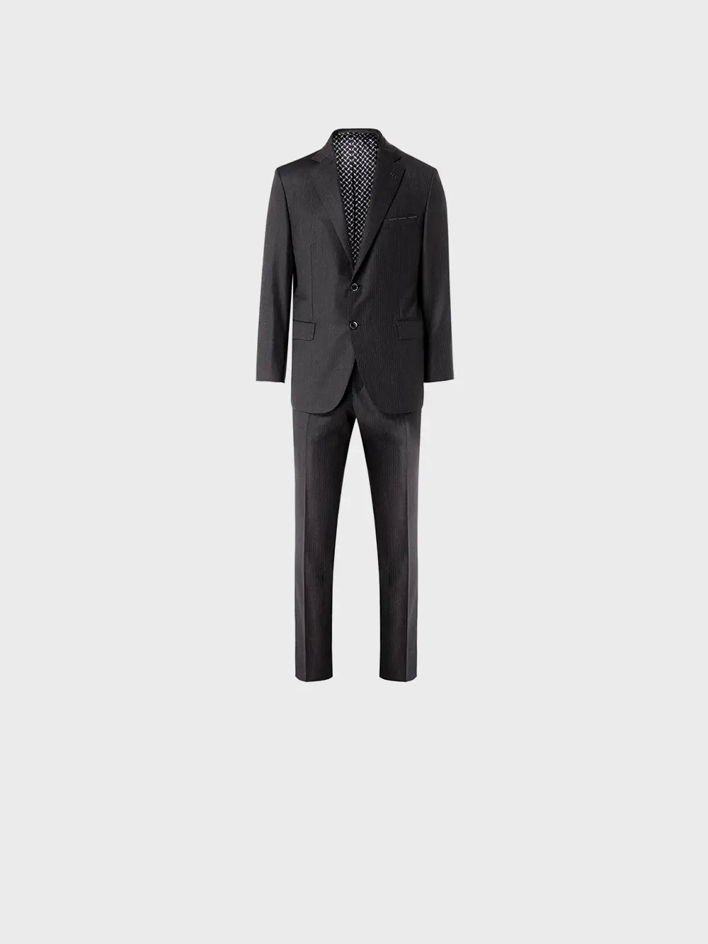 Zilli Two-Button Jacket Suit in Dark Grey