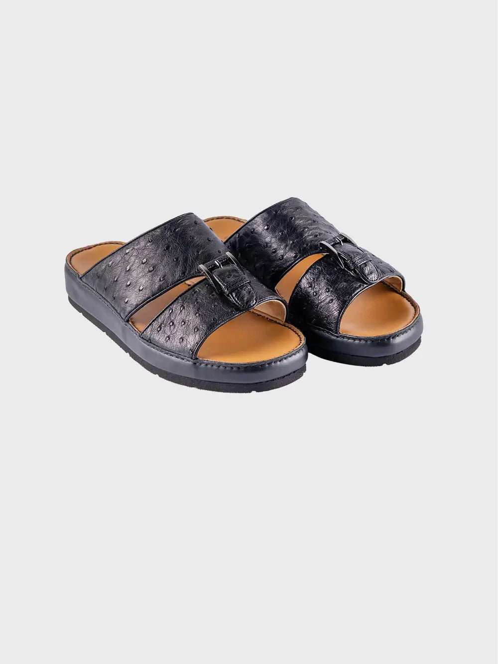Sandals Arabic style in ostrich leather