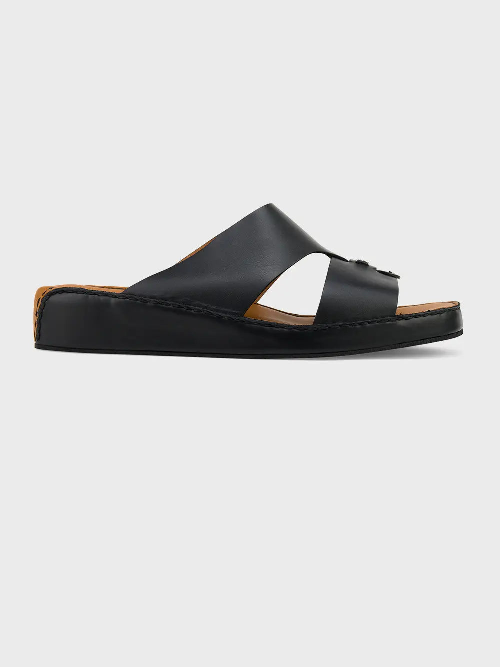 Zilli Arabic Style Calfskin Sandals with Retro Plaque