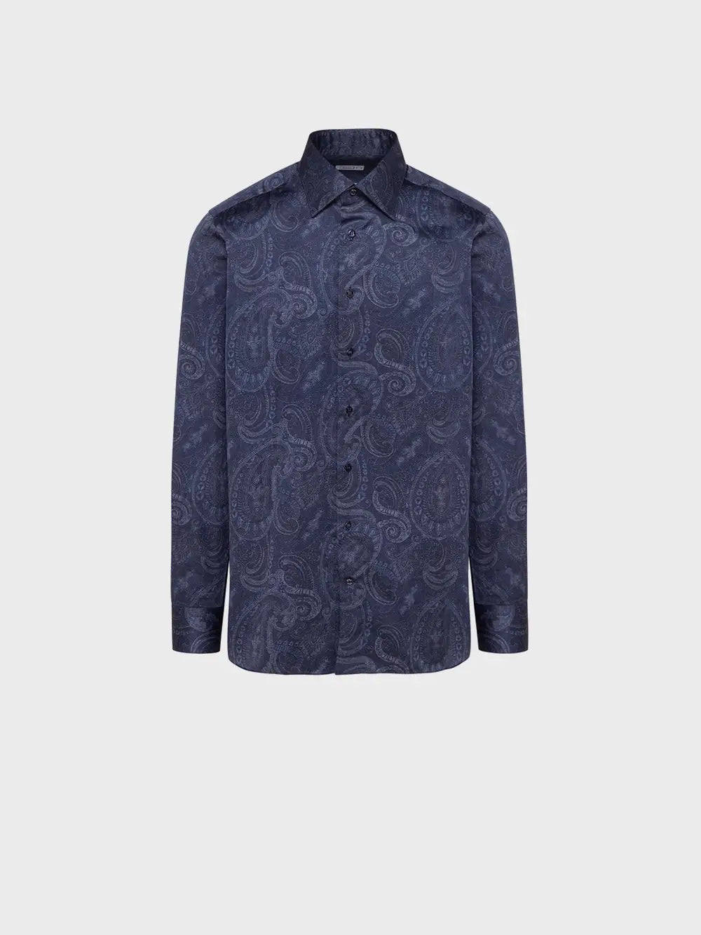 Long Sleeves Shirt with Paisley Pattern