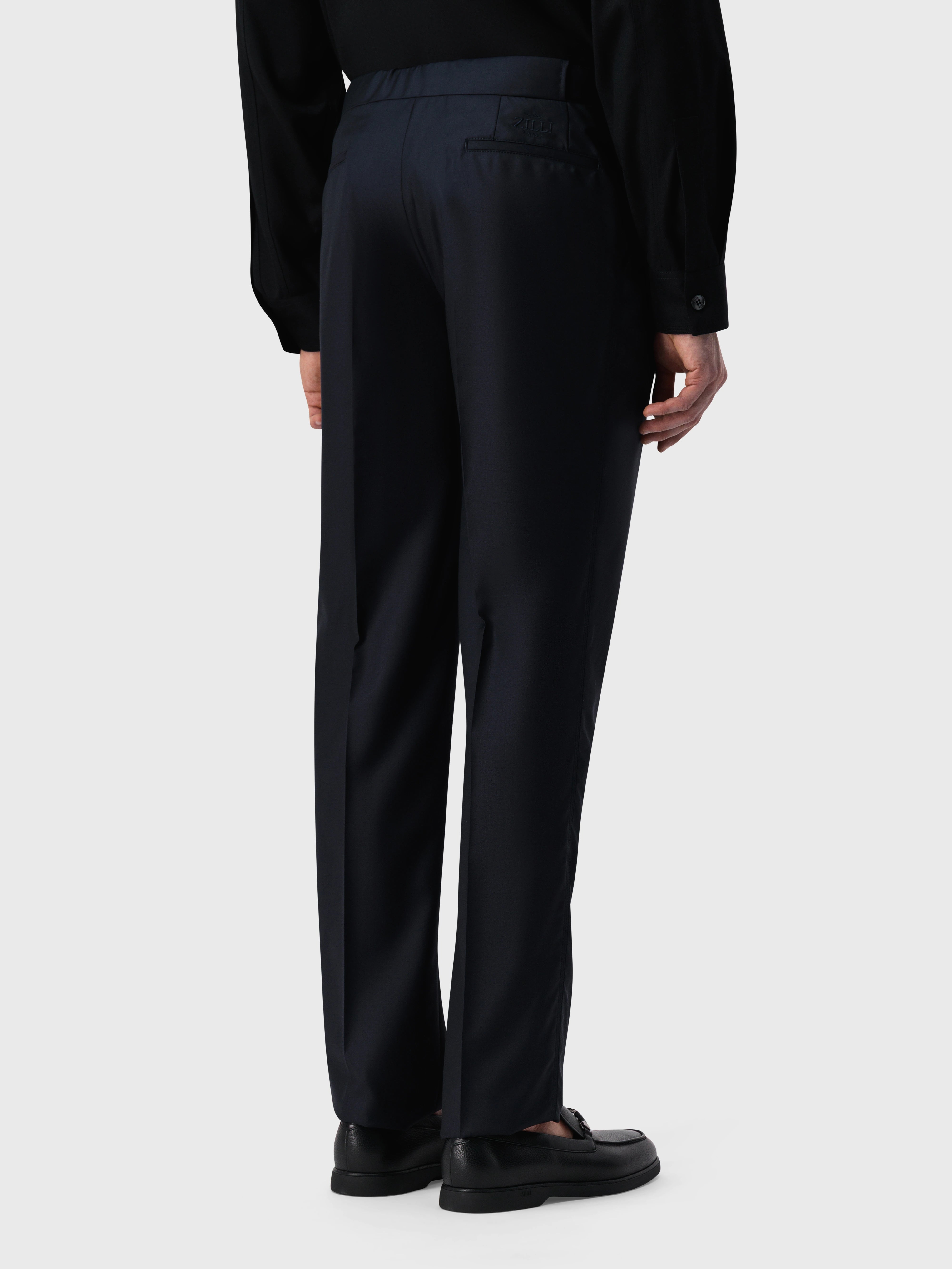 Однотонные брюки - Черный