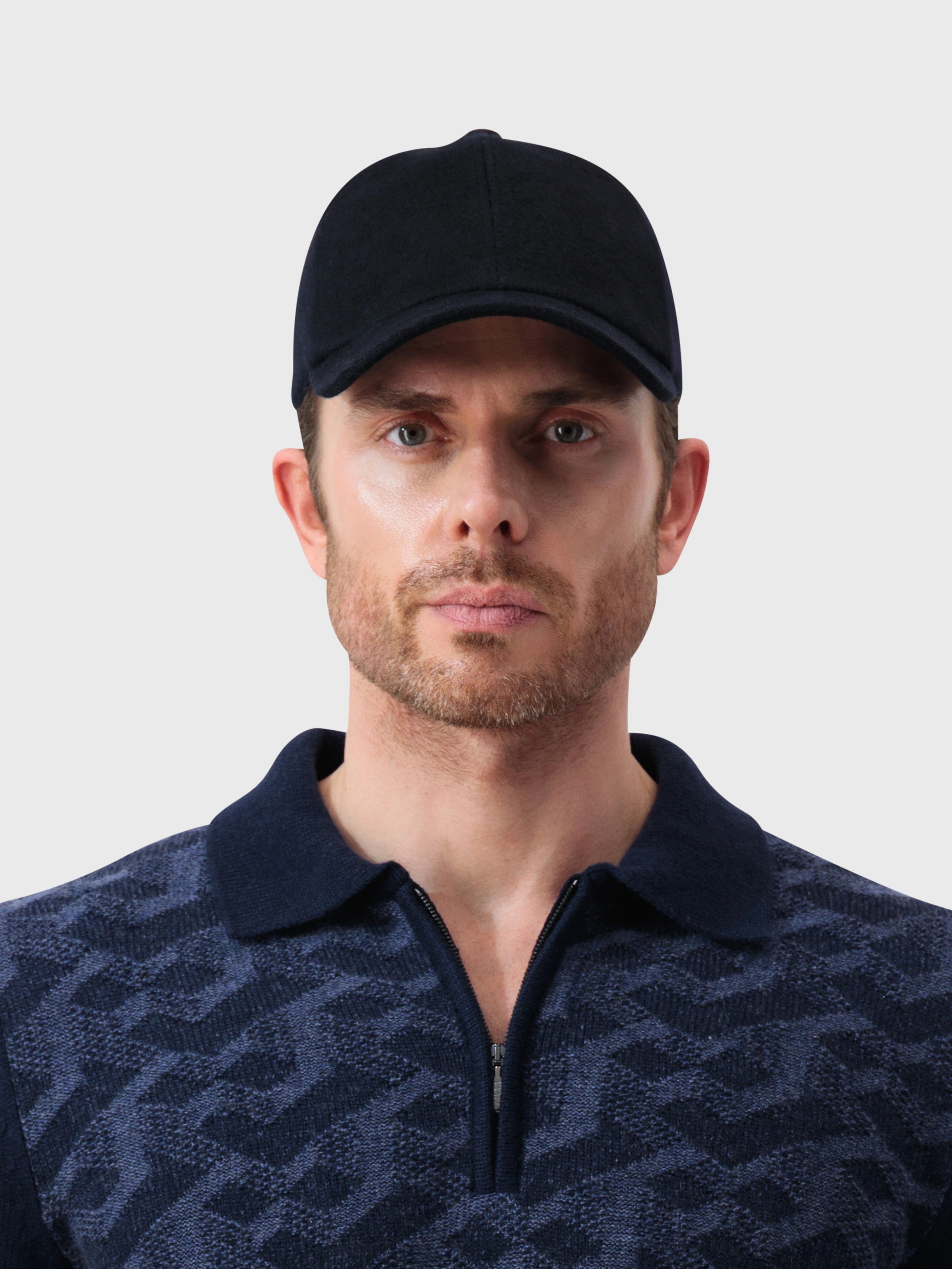 Шапка с вышивкой ZILLI - Темно-морской