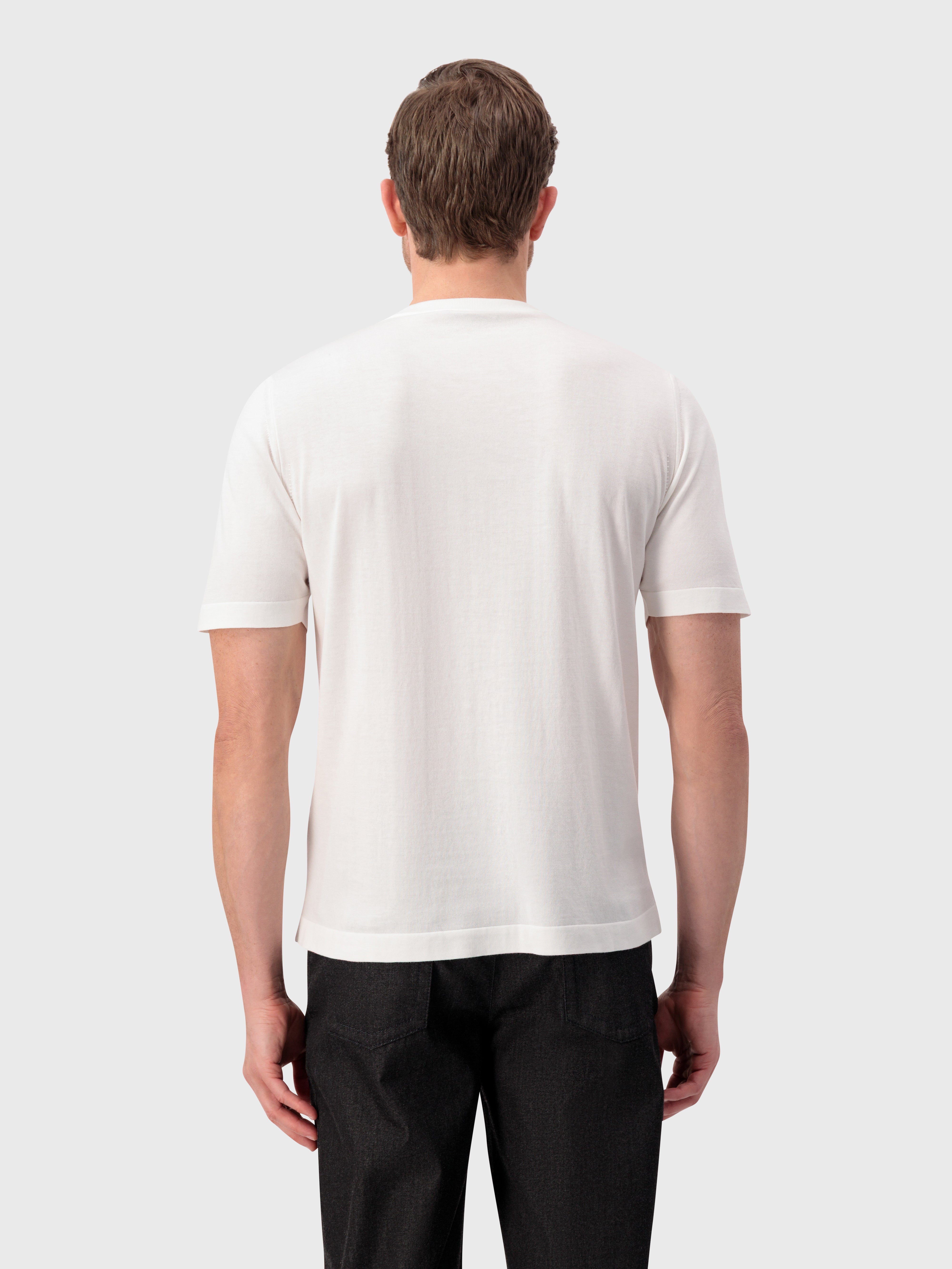 "Big Lion" Piquet Cotton Shirt - Natural White
