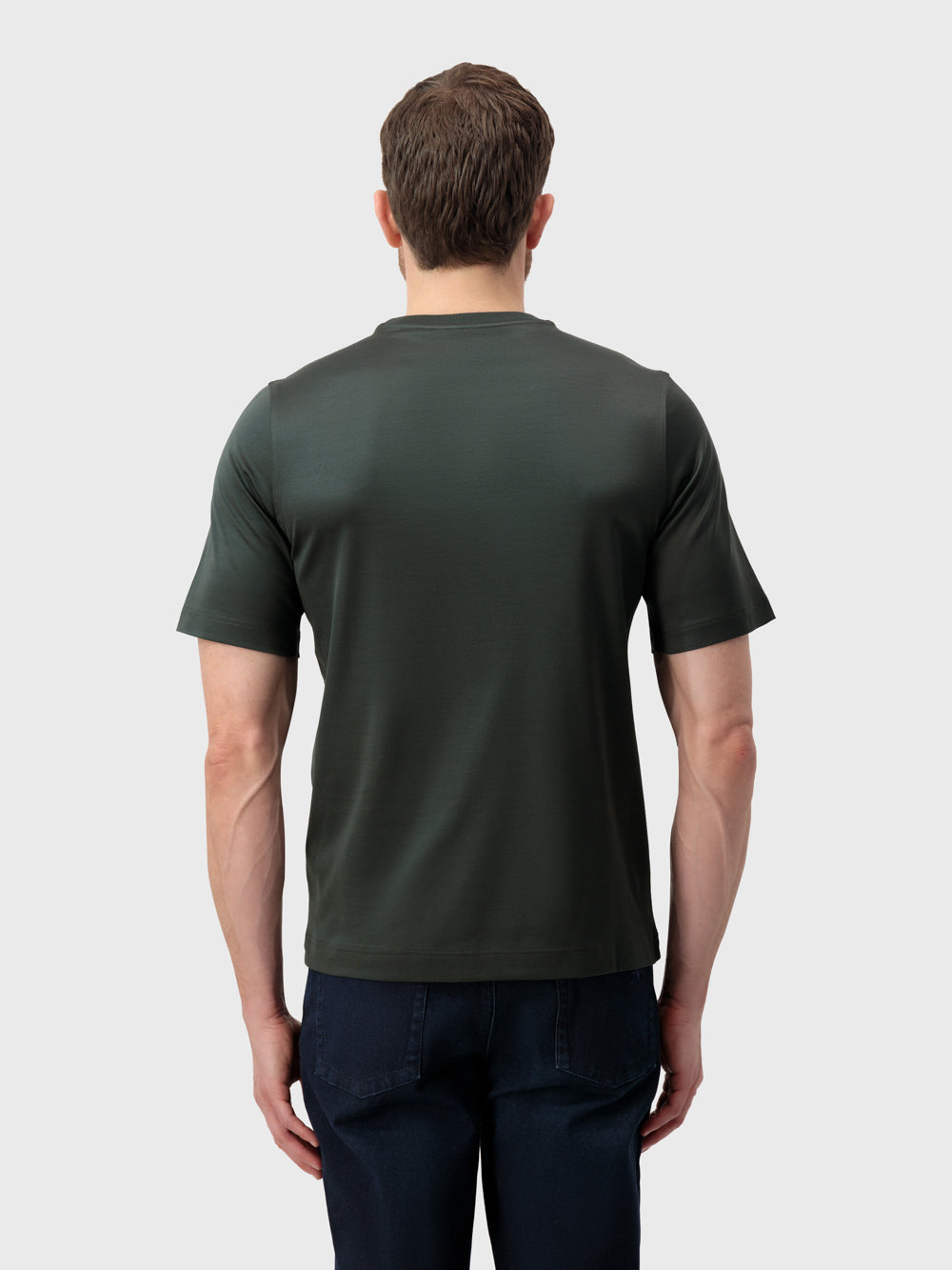 ZILLI Patchwork T-Shirt - Dark Sage