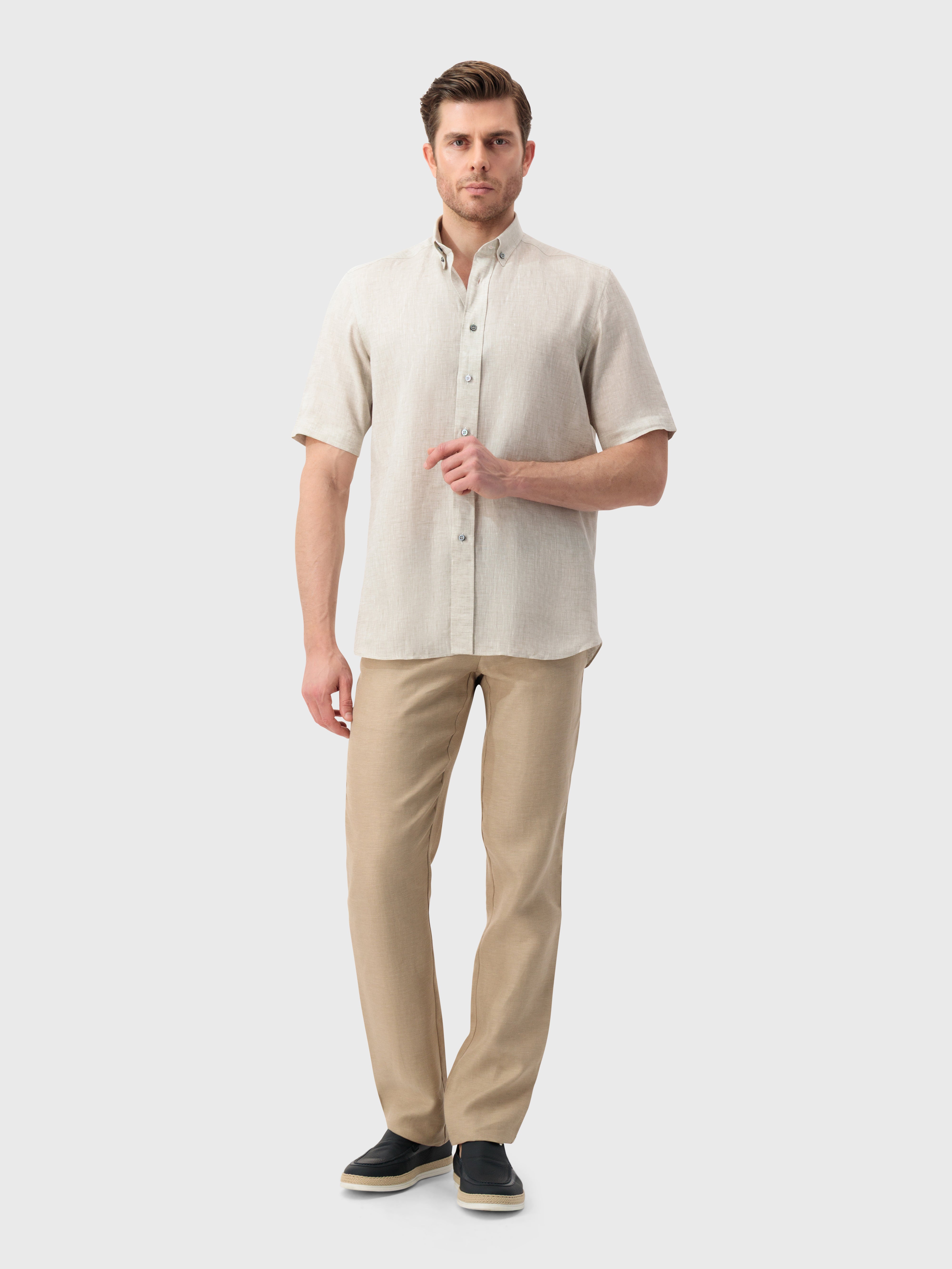 Linen Shirt - Pale Fawn