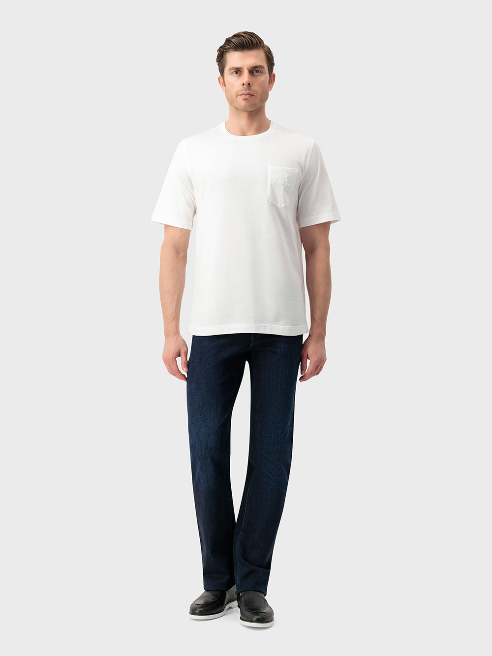 ZILLI Chest Pocket Cotton Shirt - White