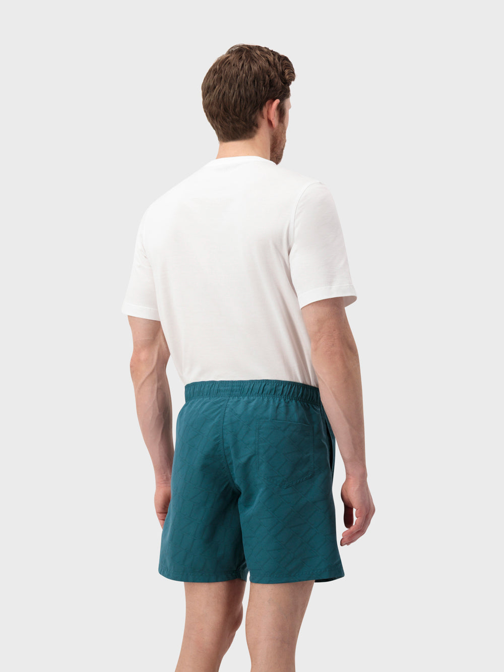 "Maison ZILLI EST 1965" Swim Shorts - Peacock