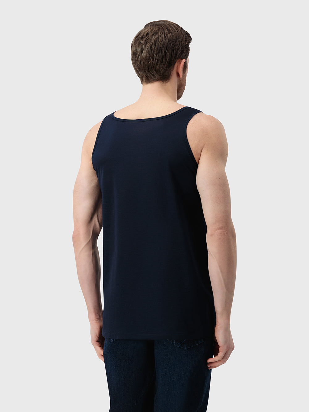 Pure Cotton Essential Tank Top - Blue Navy