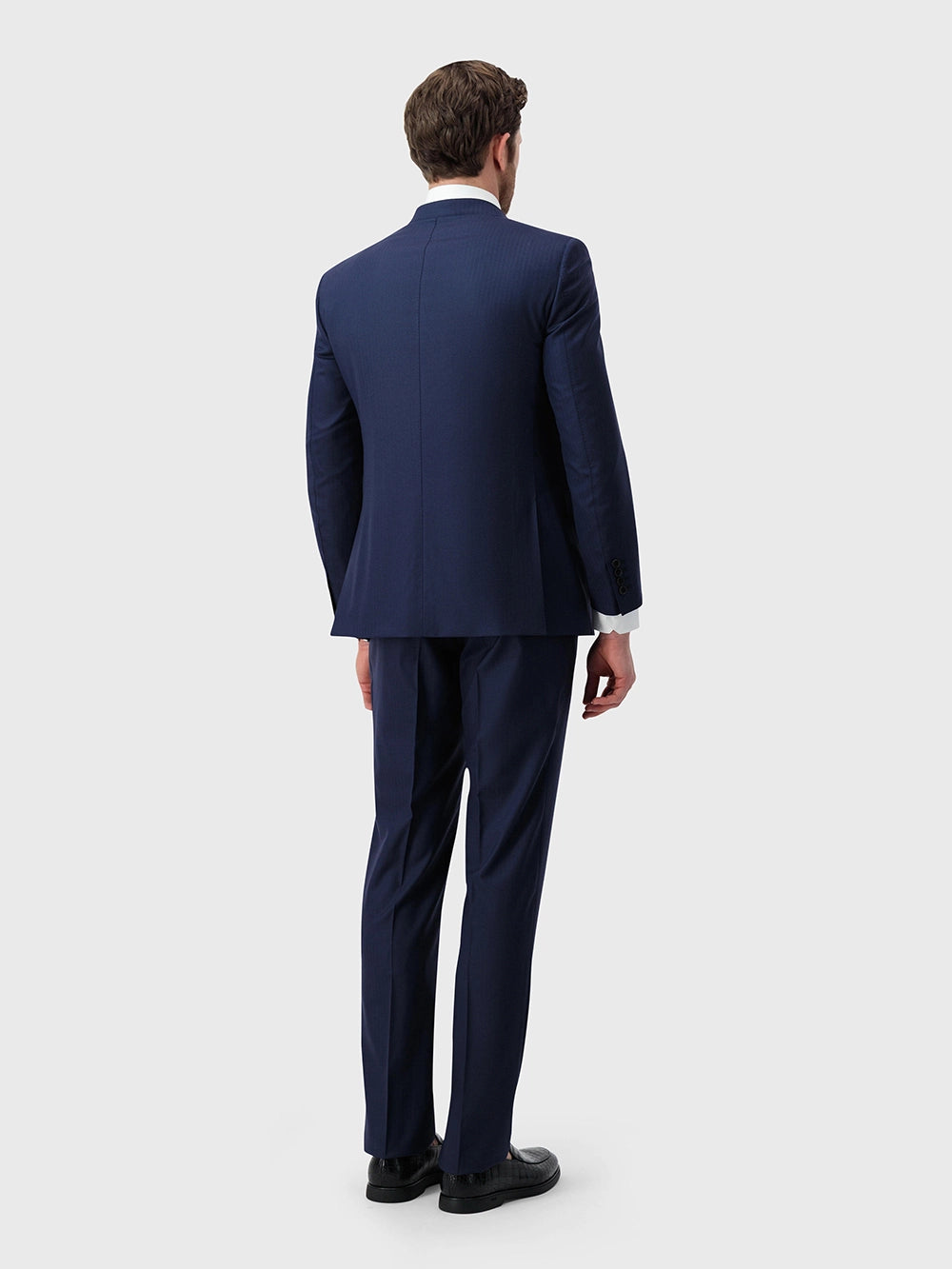 Paris Suit in 100% Wool with Silk Lining - Periwinkle